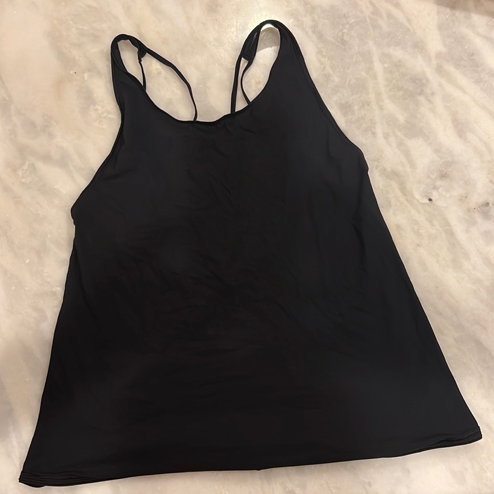 Sheer Lululemon black athletic tank Size 4